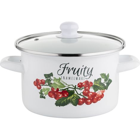 Emaillierter Topf Emalia Polska Pleszew Kalina 18 cm 2,65 l (1/5)
