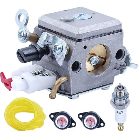 Adefol Kit de 5 carburateurs Pour tronçonneuses Husqvarna 340 350 346XP 353 avec pompe d'amorçage du carburateur, tuyau de carburant, bougie d'allumage, pièces de rechange OEM pour 503283210 (1/5)