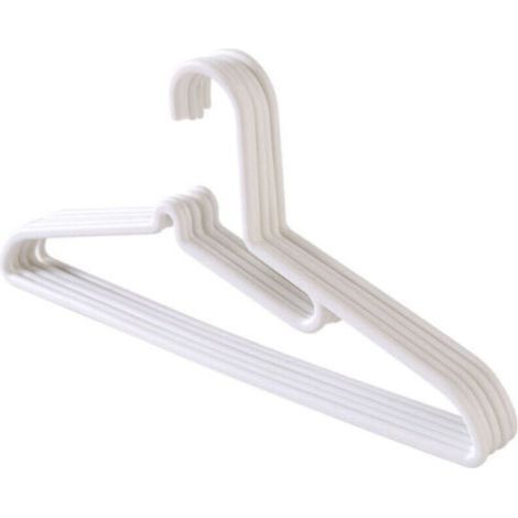 10 pièces de cintres simples-Blanc (1/4)
