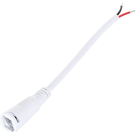 Cavo Connnessione Jack Femmina Striscia LED 12V Bianco Bianco