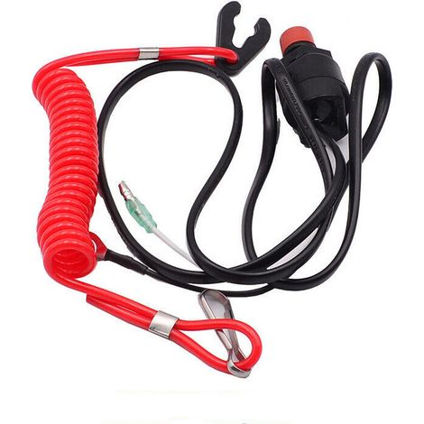 Emergency stop switch 6E9-82575-00 for Yamaha outboard motor remote control box and marine applications.--DTEKGAZ (1/3)