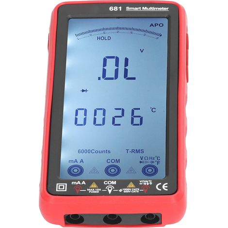 Multimètre sans contact NCV anti-brûlure automatique, multimètre intelligent à écran LCD, voltmètre-ampèremètre (1/5)
