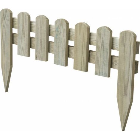 Bordure à planter en bois naturel H.30 x L.60 cm pour délimitation espaces extérieurs (1/5)