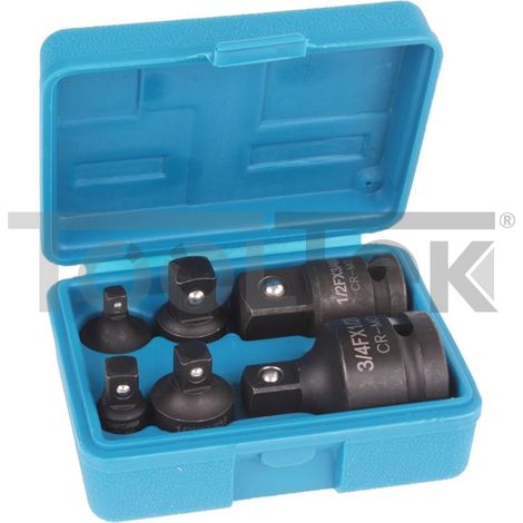 SET BUSSOLE ADATTATORI RIDUTTORI 6pz RIDUZIONE UTENSILI ARIA Cr-V (1/4)