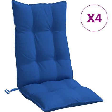 Maison Exclusive - Hochlehner-Auflagen 4 Stk. Königsblau Oxford-G (1/5)