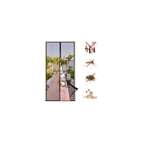 Mosquitera magnética para ventana ZVD, 140x220cm, malla autoadhesiva con cierre automático, cortina magnética antimosquitos con cierre automático, no requiere perforación, para P- Crezuo (1/4)