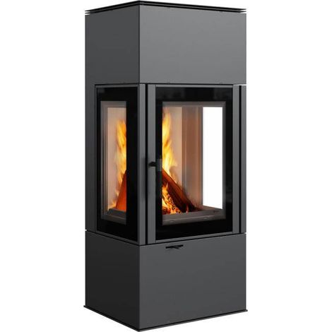 3-Scheiben-Kaminofen Kratki THOR 8 Kamin Ofen 8 kW Holzofen Nein Nein (1/5)