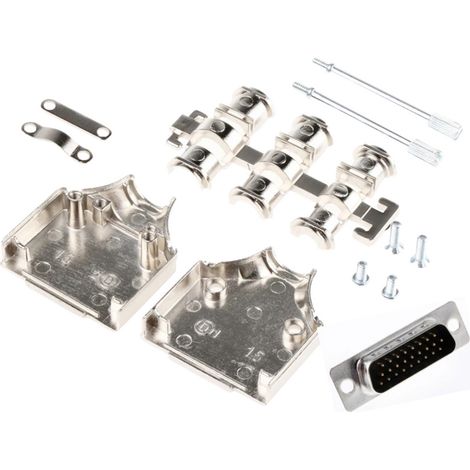 MH Connectors MHDM15-HD26MS-K D-SUB Buchsenleisten-Set 180 ° Polzahl: 15 Lötkelch 1 St.