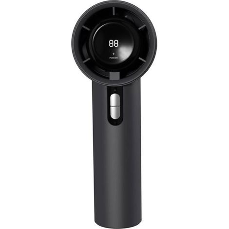 Ventilateur portable rechargeable - - 100 vitesses réglables - Affichage numérique - Recharge USB Femeo