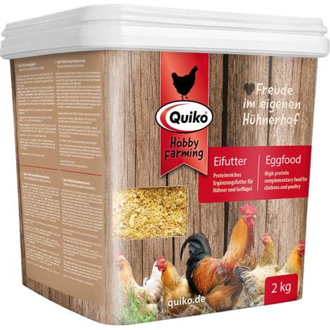Quiko Hobbyfarming Eifutter für Hühner und Geflügel 2 kg (1/3)