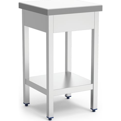 Billot de Boucher Professionnel Absorption Améliorée en Inox et Polyethylène Blanc - Fricosmos (1/3)