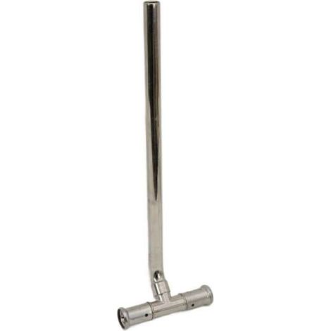 Sonderangebot Henco Heizkörperanschlusss T-Stück vernickelt 300 mm Kupferrohr Ø15