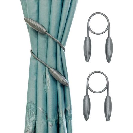 Curtain Clips for Living Room, Home, Windows, 2 Units, Twisted (Gold) (1/4)