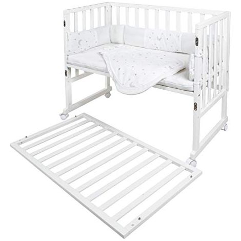 Berceau cododo 3-en-1 - ROBA - SAFE ASLEEP - Equipement 'Sternenzauber' inclus - Blanc