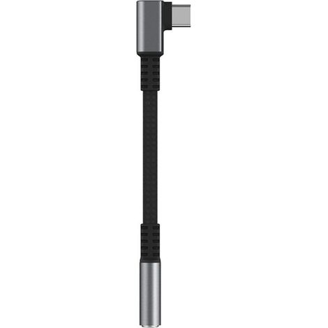 Adaptateur Usb C Vers Jack 3 5 Mm - Angle Droit - Câble Tressé - Compatible Smartphones Et Tablettes - 1 Pièce (1/5)