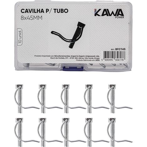 Bricoferr Goupilles pliables pour tube 8x45mm (10 pièces) (1/4)