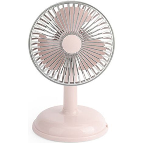 Ventilateur USB Vintage Portable - Petit Ventilateur Électrique Léger Rose pour Été