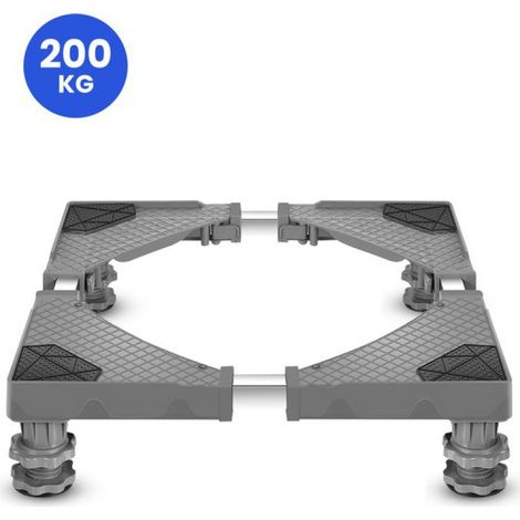 Support pour machine à laver - 4 pieds - Réglable de 40 à 67 cm - Charge maximale : 200 kg (1/5)