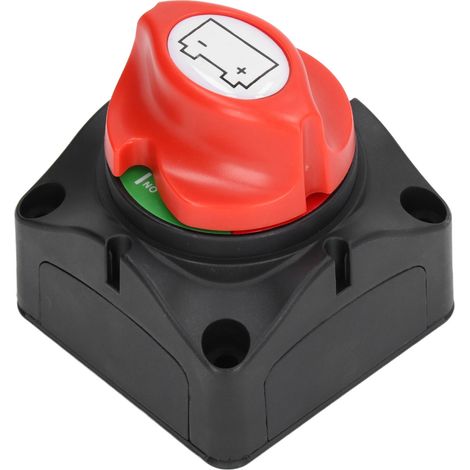 275A Interrupteur isolateur de batterie : Interrupteur principal de coupure de batterie avec borne M10 et gaine thermorétractable, 12-36 V CC. (1/5)