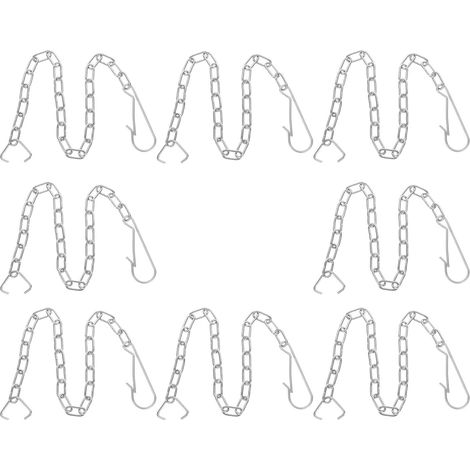 Chaînette pour Cuvette de Toilette en Acier Inoxydable, Lot de 8 (1/5)
