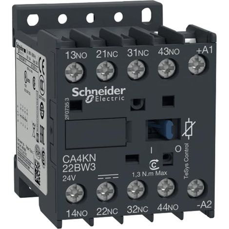 Minicontactor SCHNEIDER K 2NA+2NC 2 contactos, 230V, 16A, IP20. (1/2)