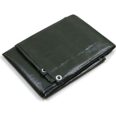 Telo Pesante Occhiellato Verde Blu Impermeabile Copritutto multiuso misura 2x2mt STI (1/3)