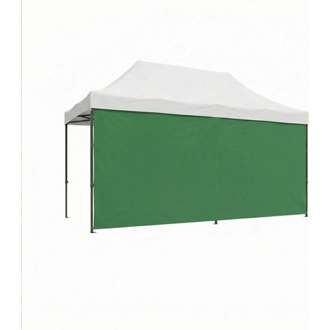 Seitenplane f�r Gartenpavillon 3X4,5 M Segeltuch mit Klettverschluss verschiedene Farben gr�n