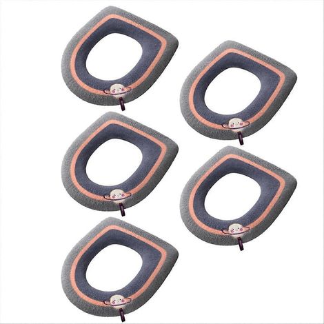 Dicke Toilettenmatte, Dichtung, waschbarer Winter-Toilettenbezug, Toilettensitzkissen (1/5)