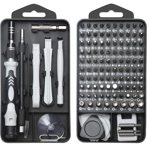 Precision Bit Set, 122 IN 1 Mini Precision Screwdriver Set, Portable Repair Kit for Computer/Laptop/iPhone/Glasses, Mini Hand Repair Tools (1/5)
