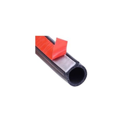 10mm x 8mm Bande d'étanchéité de Porte de Voiture 4 Mètres Joint en Caoutchouc Bande de Protection Portière Autocollante Étanche en Forme D Petit (1/5)