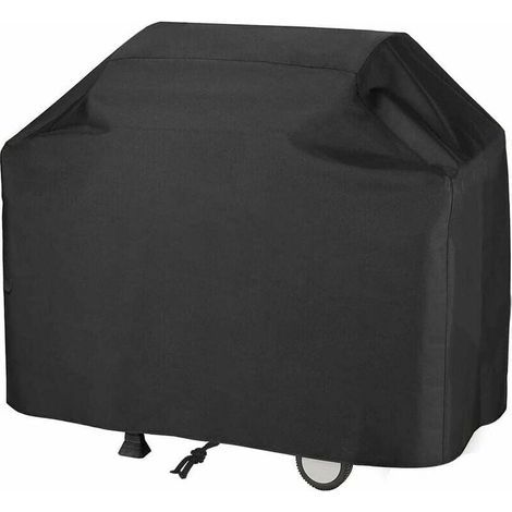 Housse de Barbecue Résistante Aux Intempéries - Tissu Oxford Couverture Étanche à La Poussière et Aux UV, Bache de Protection BBQ avec Bouton Pression et Sac de Rangement (145 x 61 x 117 cm) (1/4)