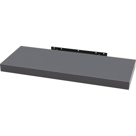 WOLTU Floating Shelf Storage Display Unit Wall Mounted Bookcase Unit Dark Grey 60 cm (1/5)