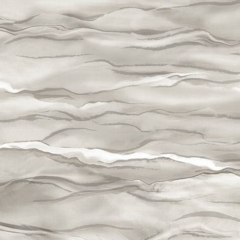 Empapelado de lujo exclusivo Profhome SA524043-DI papel pintado vinílico estampado en caliente tejido non tejido gofrado con dibujo abstracto y acentos metálicos gris plata gris claro blanco perla 5,3
