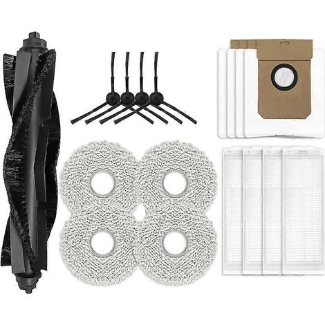 Filtre pour aspirateur brosse pour aspirateur Filtre de brosse pour aspirateur filtre de Airbot L108s Pro Ultra Robot Aspirateur Main Side Brosse HEPA Filtre Serpillière Sac à poussière Spare Accessoi (1/5)