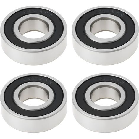 4 Double Rubber Seal Ball Bearings 6203-2RS-C3 17x40x12mm for Mechanical Equipment Engines and Pumps (1/5)