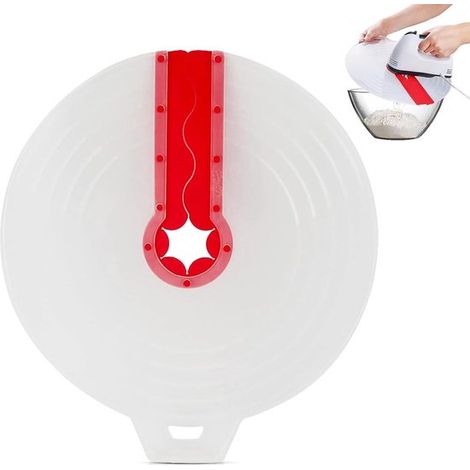 Protector antisalpicaduras para batidora de mano (1 unidad), ø 31 cm, Batidor y varillas, Tapa antisalpicaduras de silicona, Universal (1/5)