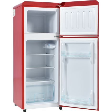 Réfrigérateur-congélateur combiné 105,5 cm – 41 cm de large – Volume total 92 litres – Congélateur 28 litres – Éclairage LED – -27°C à 13°C (1/3)
