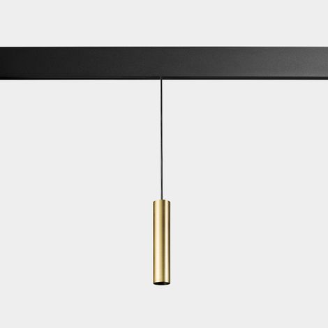 LedsC4 Vela - Bajo voltaje LED 3.1W et 269lm avec Blanc Chaud 2700K. Diamètre 5.2cm. Structure en Aluminium, polycarbonate. Coloris Oro mate, transparent