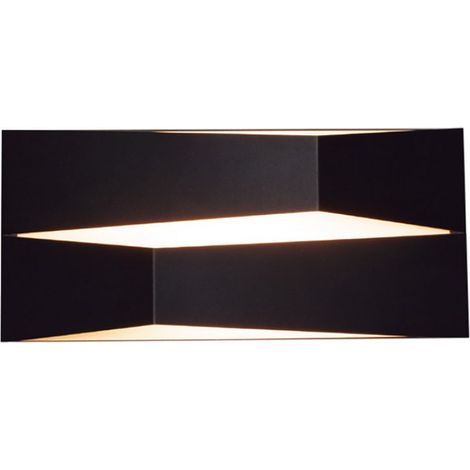 Aplique de pared LED de 10W negro del modelo FUJI de MANTRA (1/5)