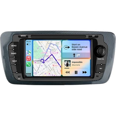 CarPlay, funcionalidad multimedia, compatible con Seat Ibiza 6J MK4 2008-2013, V1 (2+64G)-A (1/2)