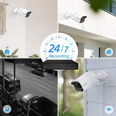 Reolink – Kit de vidéosurveillance 4K PoE avec détection de personne et véhicule – 8 canaux NVR 2To – Vision nocturne 30m – Installation Plug & Play — vue 4
