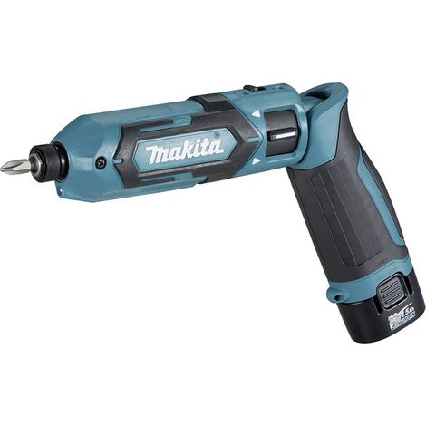 Set di Cacciaviti a Impatto Makita TD022DSE 7.2V con Batteria agli Ioni di Litio da 2x 1.5Ah in Valigia Portatile (1/5)