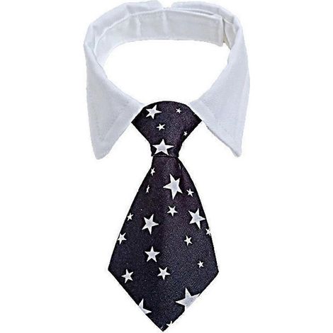 Verstellbare, tragbare Fliege mit Stern für Kätzchen, Katzen und Hunde, Schwarz, Größe L – Elegantes Modeaccessoire für Haustiere