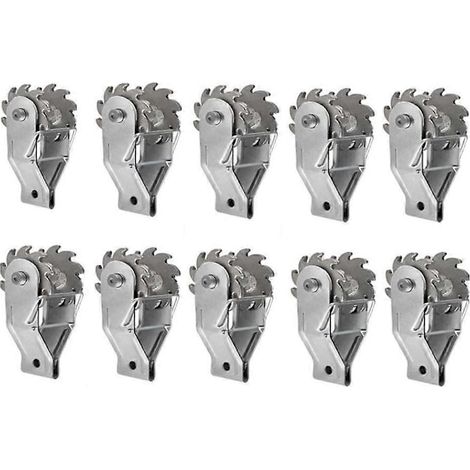 10 robuste Zaunspanner in Reihe, geeignet für landwirtschaftliche Elektrozäune und Drahtspanner. (1/5)