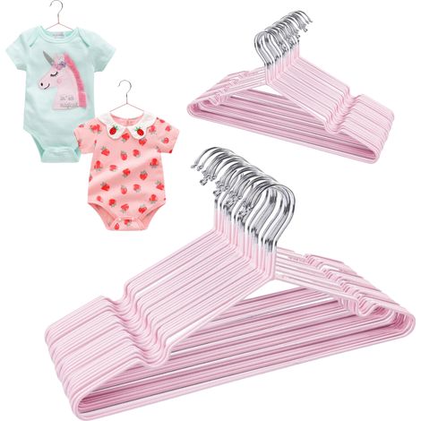 KINDERKLEIDERBÜGEL 20 STÜCK FÜR KINDER [WU3-ROZ]