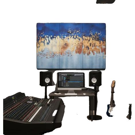Panneau Acoustique, Auto-adhésif, Isolation Sonore Décorative, vert armée (1/2)