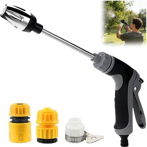 Idropulitrice ad alta pressione - Turbo Washer - Pistola per autolavaggio - con 3 raccordi - Pistola a spruzzo - Spruzzatore multi-spruzzo per la pulizia - per irrigazione da giardino, stazioni di aut (1/5)