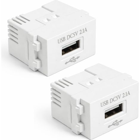 Lot de 2 Transformateur 220V 5V, Adaptateur d'interface USB, Module de Commutation, 5 V 2,1 Une Adaptateur de Commutation de Prise de Courant de Charge USB, Sortie Sûre et Stable (1/5)