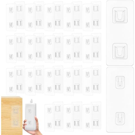 lots de crochets muraux transparents double face en PVC sans (1/5)