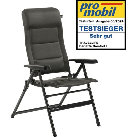 Travellife Klappsessel BARLETTA L dark grey